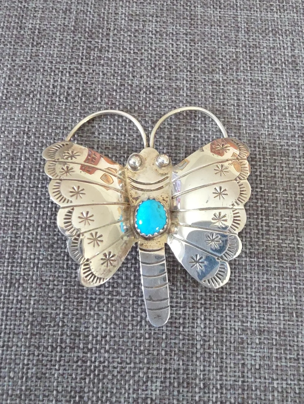 Adorable Native American Navajo Butterfly Moth Pin By Jeff Largo 🩵🦋🩶